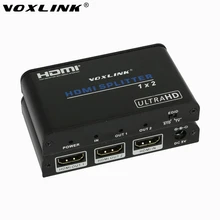 VOXLINK UHD HDMI 2 0 Splitter 1x2 1 Вход Выход повторителя распределительная
