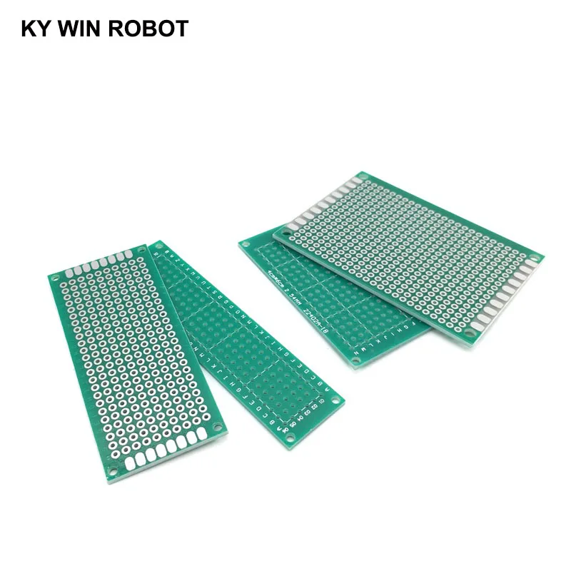 4 шт 2x8 3x7 4x6 5x7 см Односторонний медный Прототип PCB универсальная плата для Arduino |