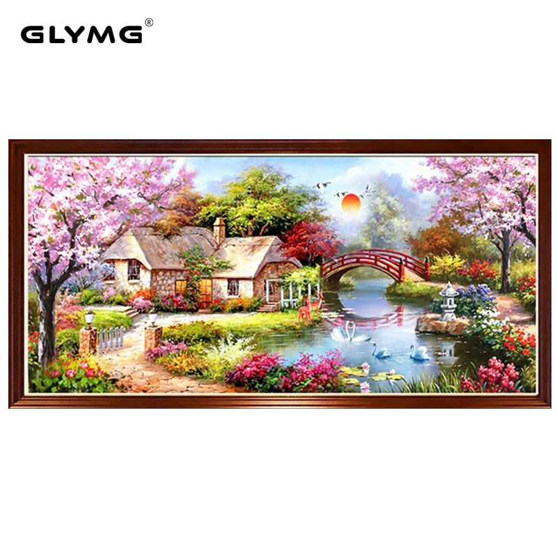 

5D Diy Алмазная Картина Мечта домашний пейзаж природные пейзажи Алмазная вышивка Стразы Подарок европейский домашний декор