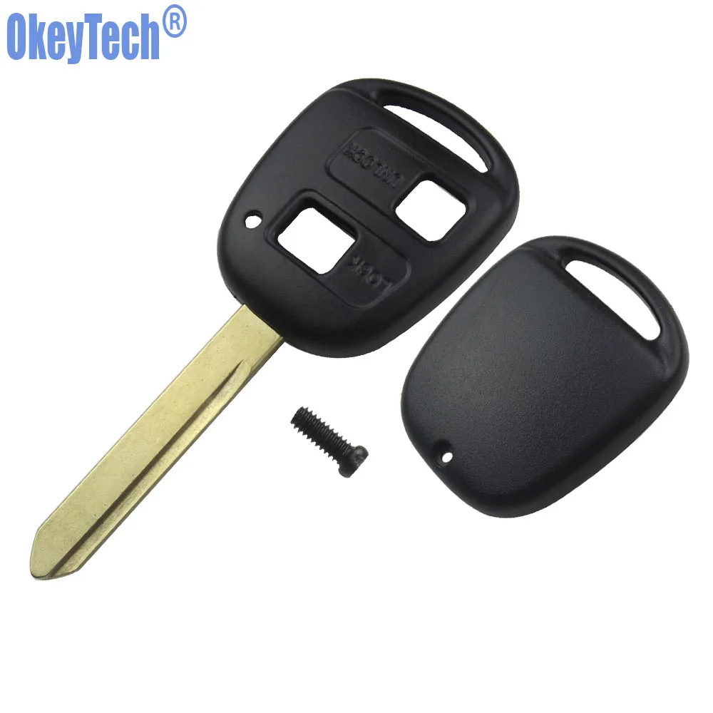 OkeyTech новый запасной чехол для Toyota Avensis Yaris Auris с двумя кнопками ключа TOY47 Blade|fob case|fob