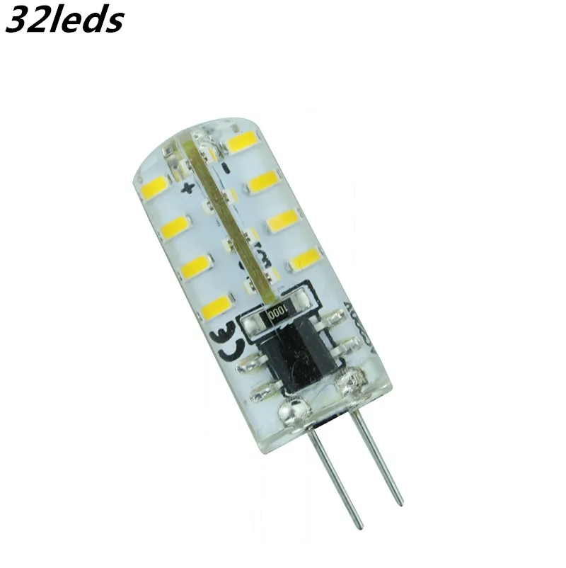 G4 24 светодиодный 32 48 Светодиодный 64 лампы 3014SMD хрустальный светильник DC12V/AC12V AC220V