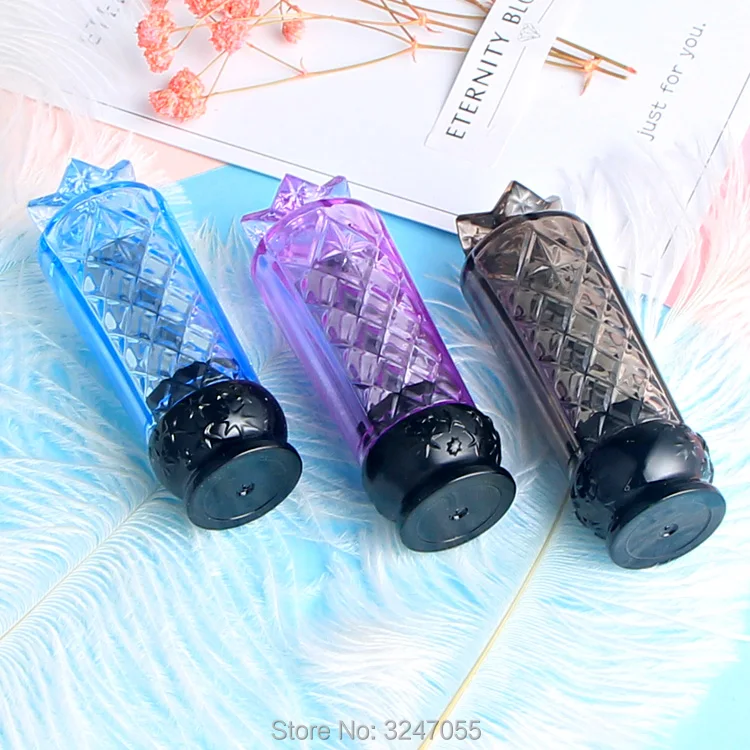 

12.1mm Black DIY Plastic Cute Lipstick Tube,Purple Popular Cosmetic Lip Rouge Container,Blue Elegant Empty Lip Balm Bottle,50PCS