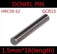 200pcslot high quality 1 516mm 1 5mm ggr15 bearing steel dowel pin length 16mm