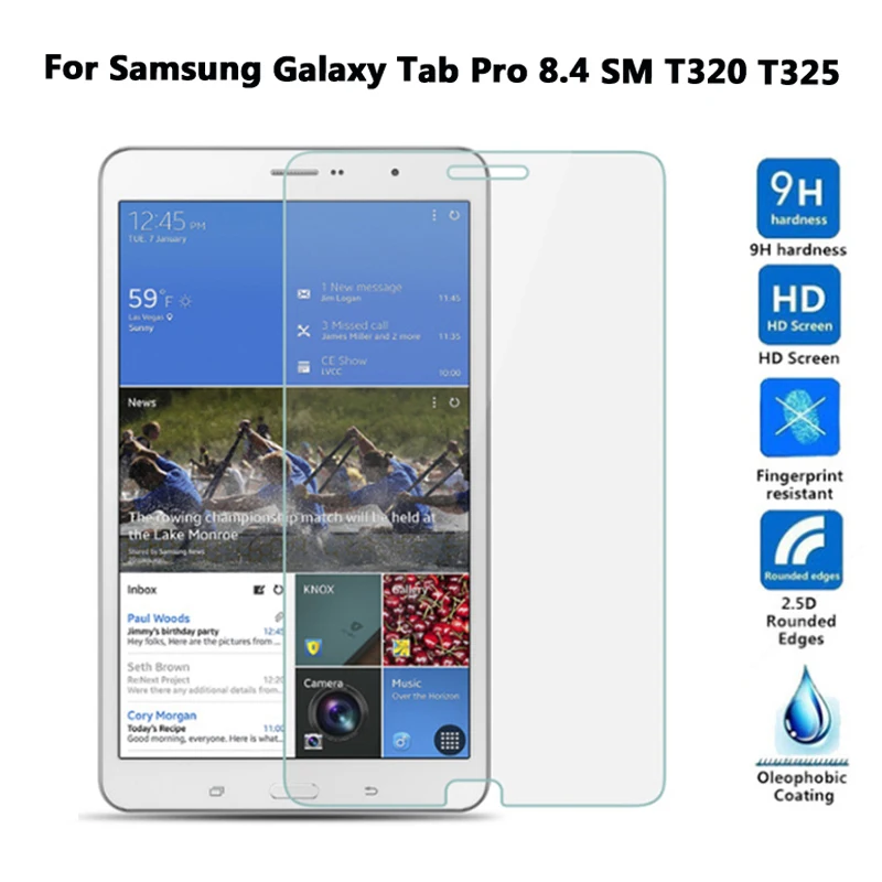 Закаленное стекло 9H 2.5D 0 3 мм для Samsung Galaxy Tab Pro 8 4 T321 T325 Защитная пленка планшета ПК