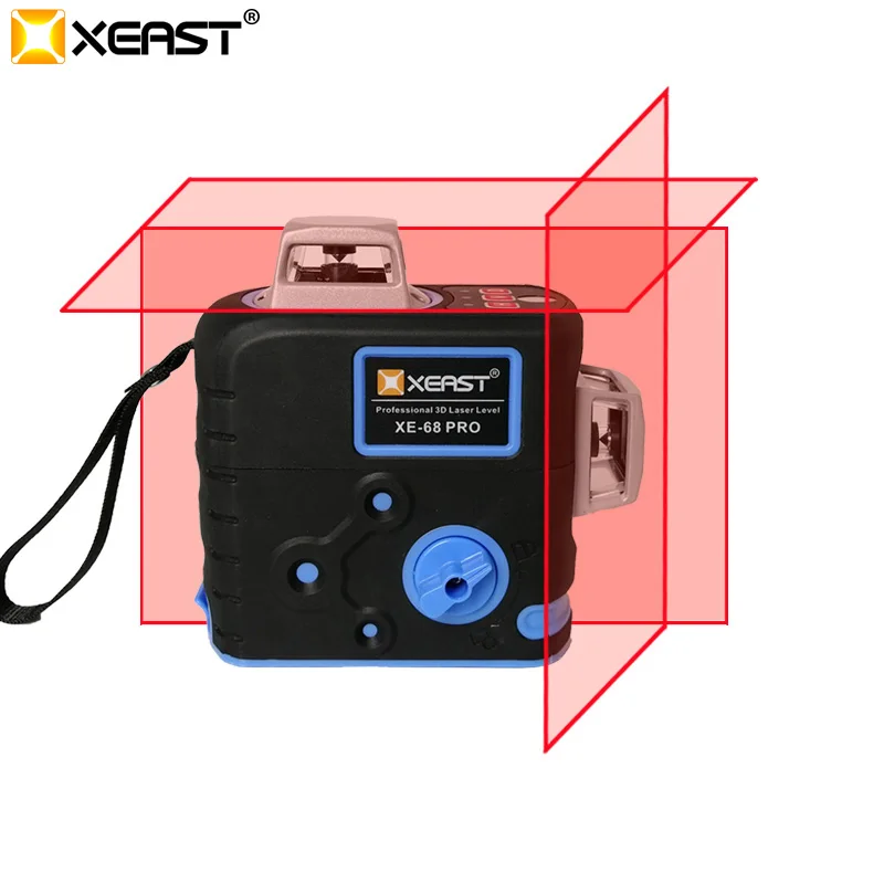 XEAST XE 68R Pro Быстрая доставка 3D Лазерные уровни 12 линий поперечный уровень
