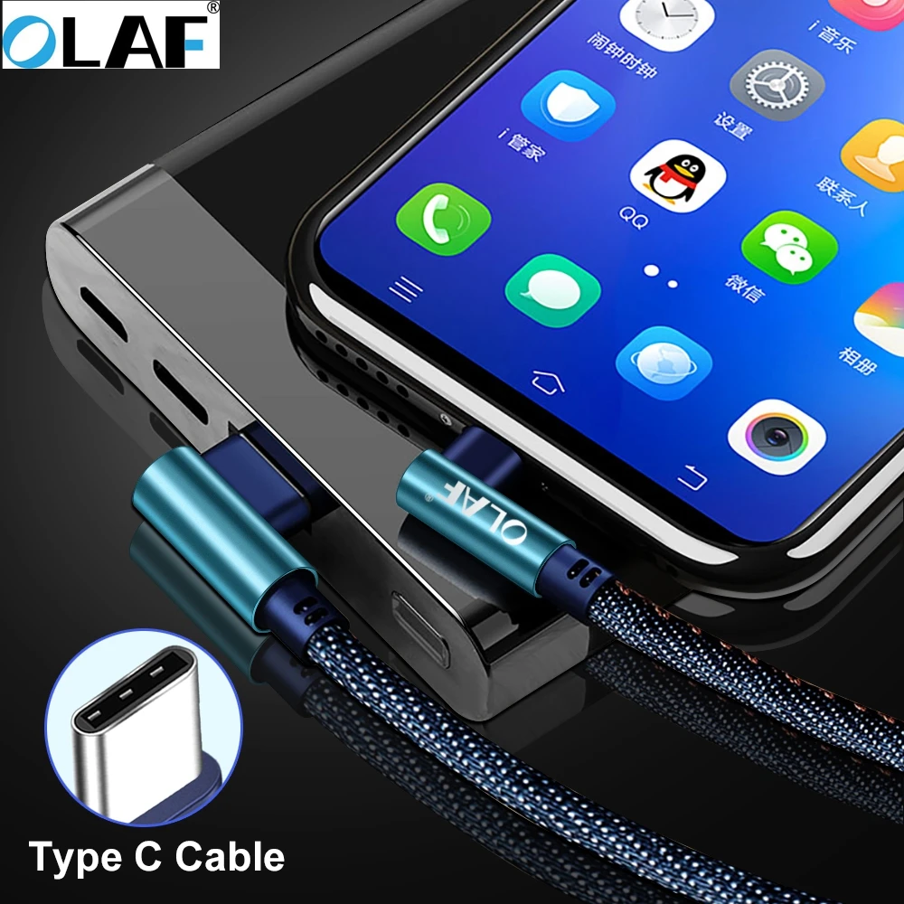 Кабель OLAF 0 25 A USB Type C м 1 2 кабель для быстрой зарядки Type-C Huawei P30 P20 Mate 20 Pro зарядное