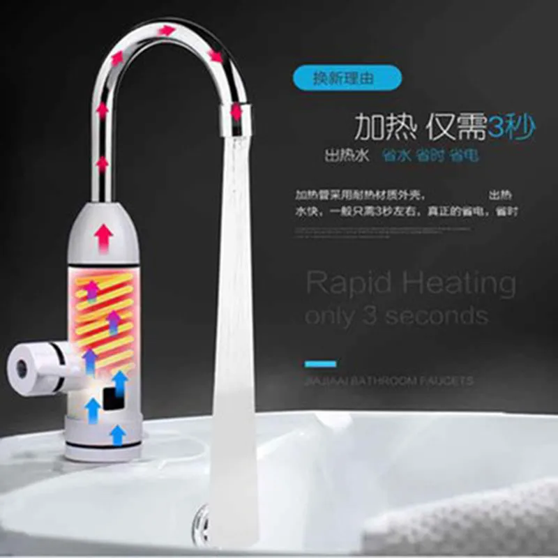 

XMS03-4,Digital Display Instant Hot Water Tap,kitchen faucets water heater,with EU plug, 3000W