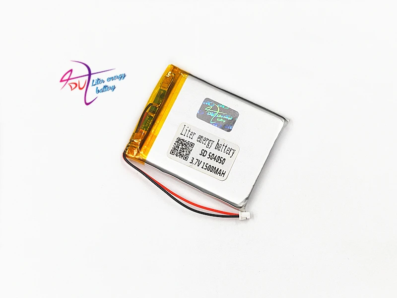 JST 1 25 мм 2pin 504050 3 7 V 1500mAh литий полимерная LiPo аккумуляторная батарея для Mp3 DVD PAD