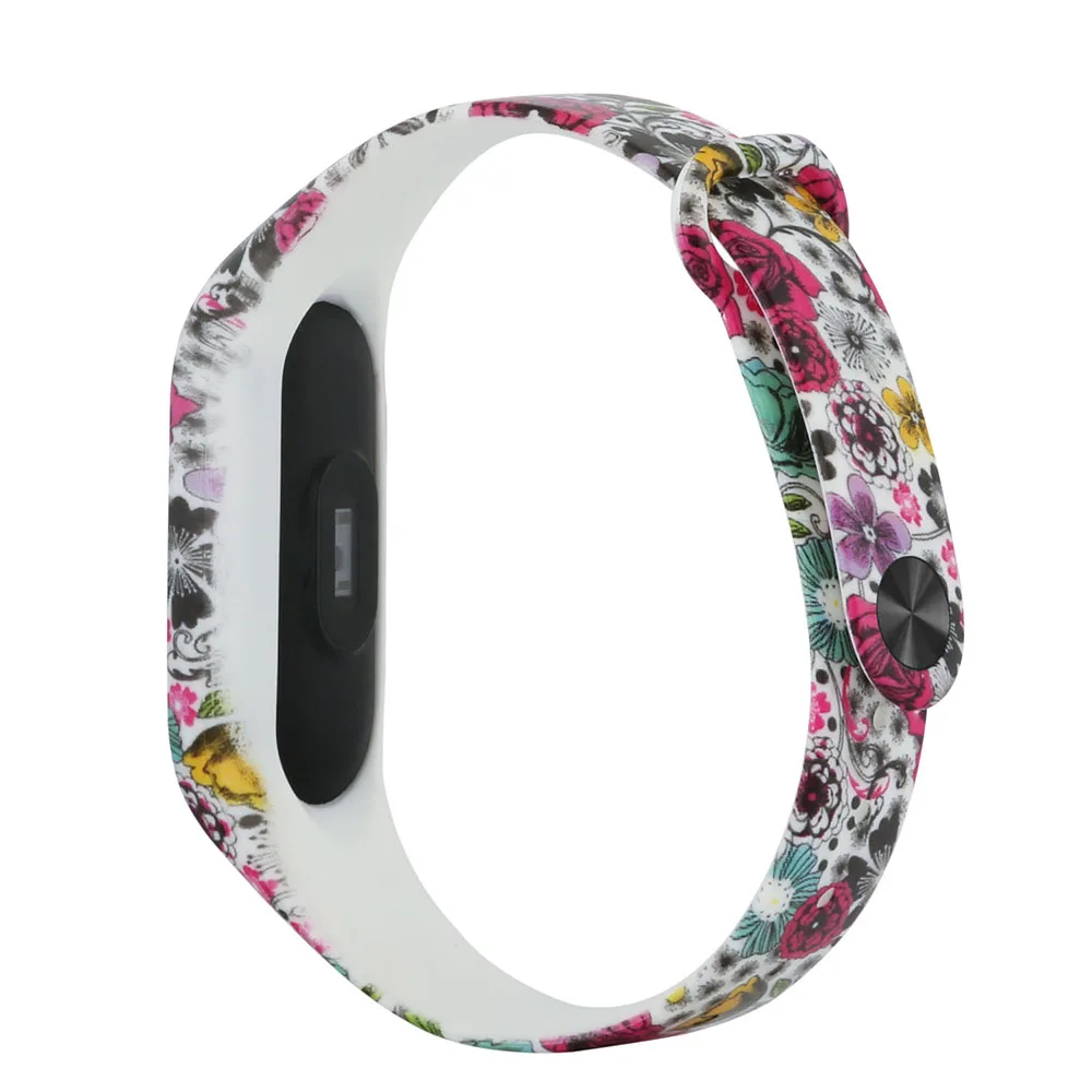 Honecu mi 5 упаковка для Xiaomi mi Band 2 наручный браслет силиконовый цветок ремешок для часов аксессуар для mi Band 2 полосы Correa