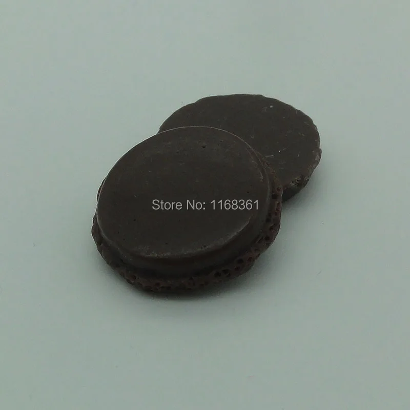 

1 шт./лот смолы с плоской задней частью коричневый миндальное печенье хлеб 24 мм Кабошоны Ювелирные изделия мобильный телефон заколка для вол...