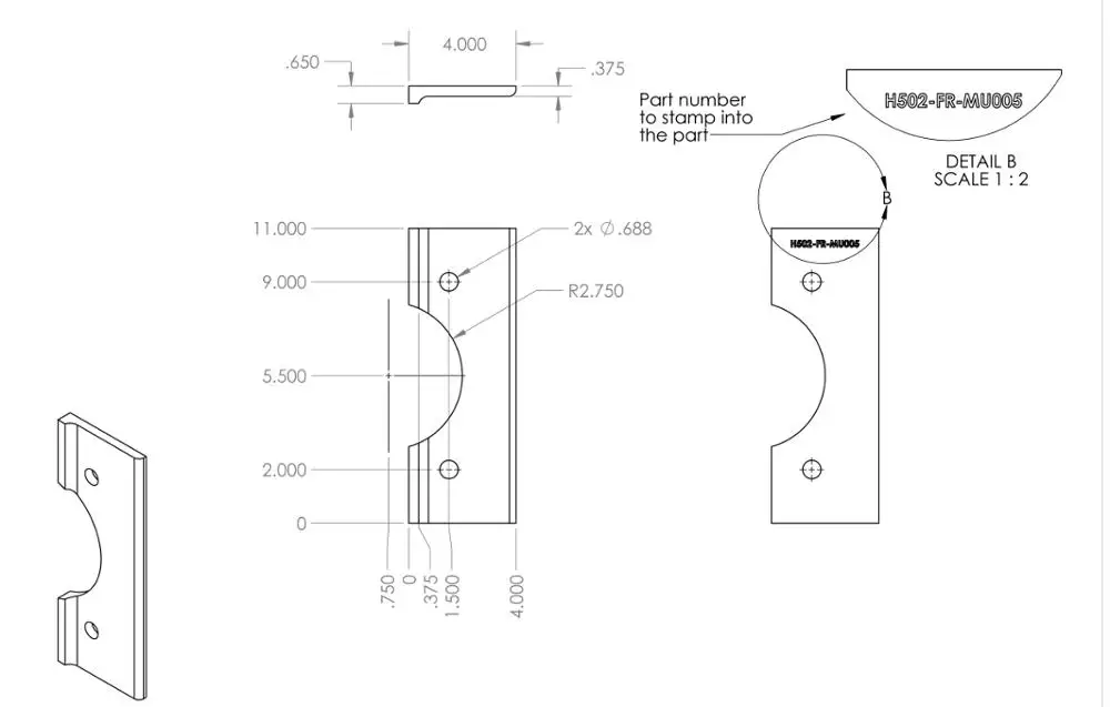 

Material : Aluminum 4#11#0.65 inch 8 pcs no graving letter