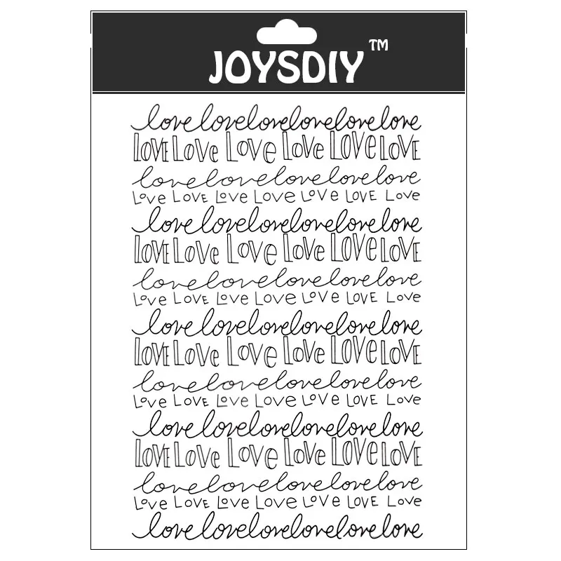 

Scrapbook DIY photo cards account rubber stamp clear stamp transparent stamp Handmade card stamp ALL LOVES LOVE WORLDS