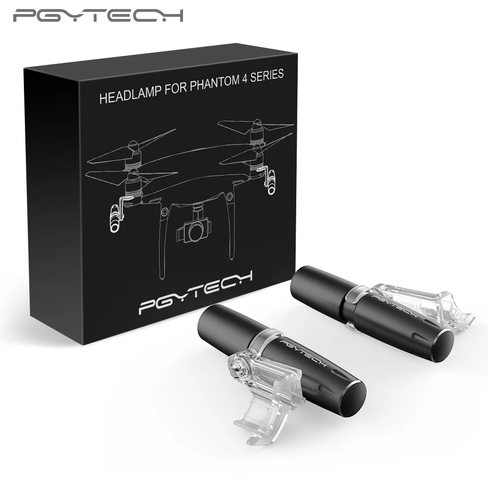 PGYTECH Новый налобный фонарь для Phantom 4 серии Регулировка интенсивности