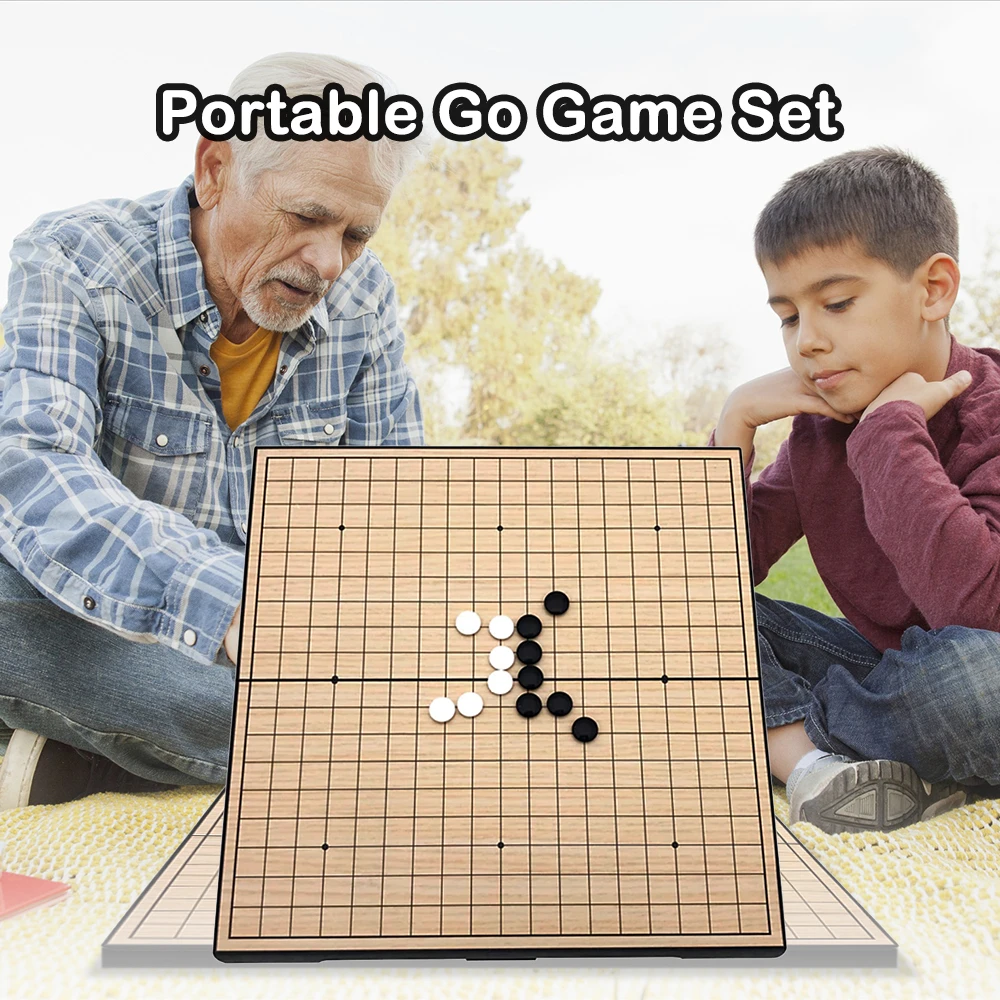 Go игровой Набор для путешествий настольная игра Магнитная Шахматная с