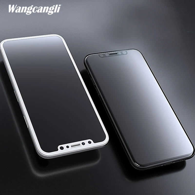 Wangcangli 3D полное покрытие стекло для iPhone x Защита экрана 8 plus защитное мягкий край 7