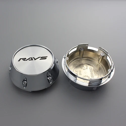 silver rays Ком 4 шт. 68/62 мм с наружной резьбой клип центр Кепки на колесах Чехлы Кепки для лучей волк наклейка с логотипом автомобиля эмблемы Стайлинг изменение отделка концентратор Кепки - Цвет: silver rays