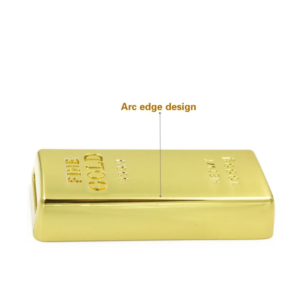 Модный USB флеш накопитель 8 ГБ 16 32 водонепроницаемый супер бык золотая ручка карта
