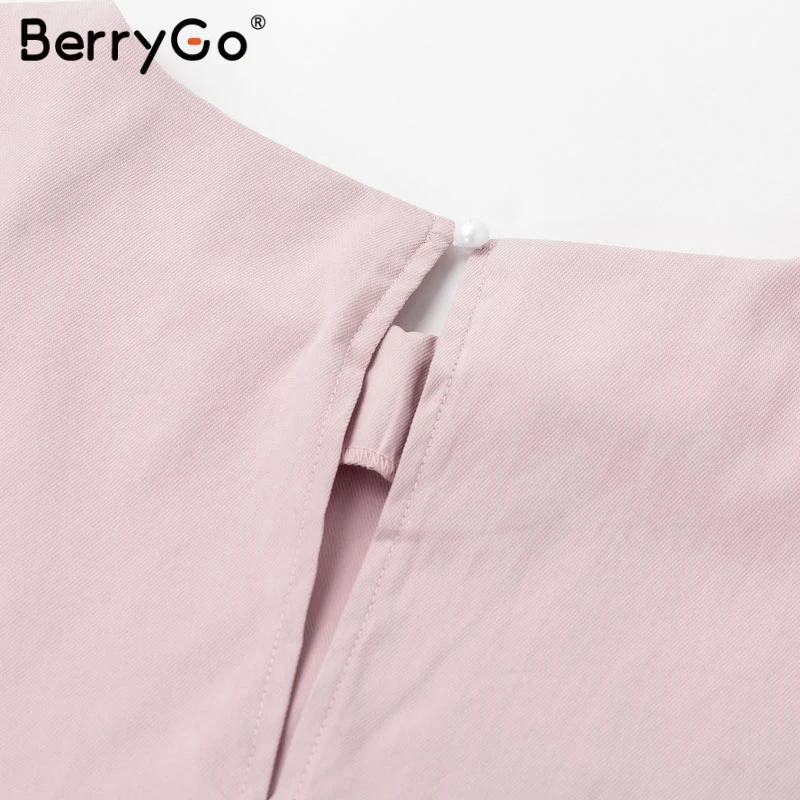 Женский комбинезон BerryGo однотонный Костюм-двойка уличная одежда на лето 2019 |