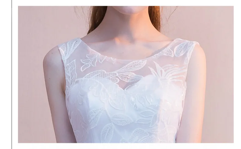 White Simple Evening Gowns Evening Dress Party Elegant Evening Dresses Short Front and Long Rear Short Formal Dress ES2579