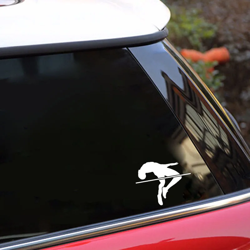 QYPF 13.2*10.6 Coolest High Jump Athlete Decor Car Sticker Vinyl Silhouette Accessories C16-2042 | Автомобили и мотоциклы