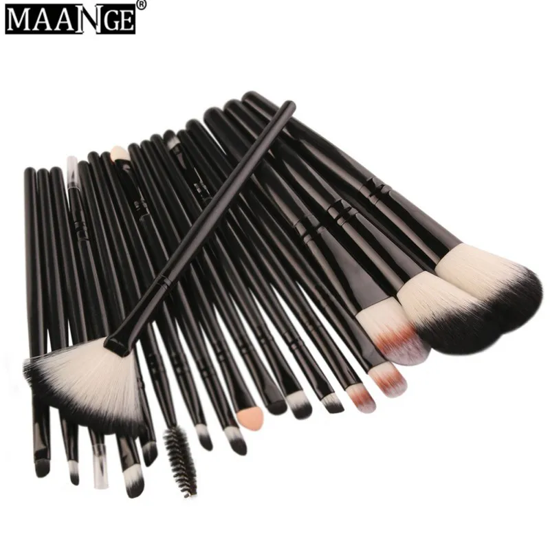 Makeup Brushes Set Powder Foundation Blush Eyeshadow Eyeliner Lip Beauty Make up Brush Tools MAANGE 18 Pcs