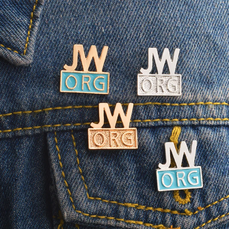 JW.org простая модная брошь разных цветов подходит для друзей в качестве подарка