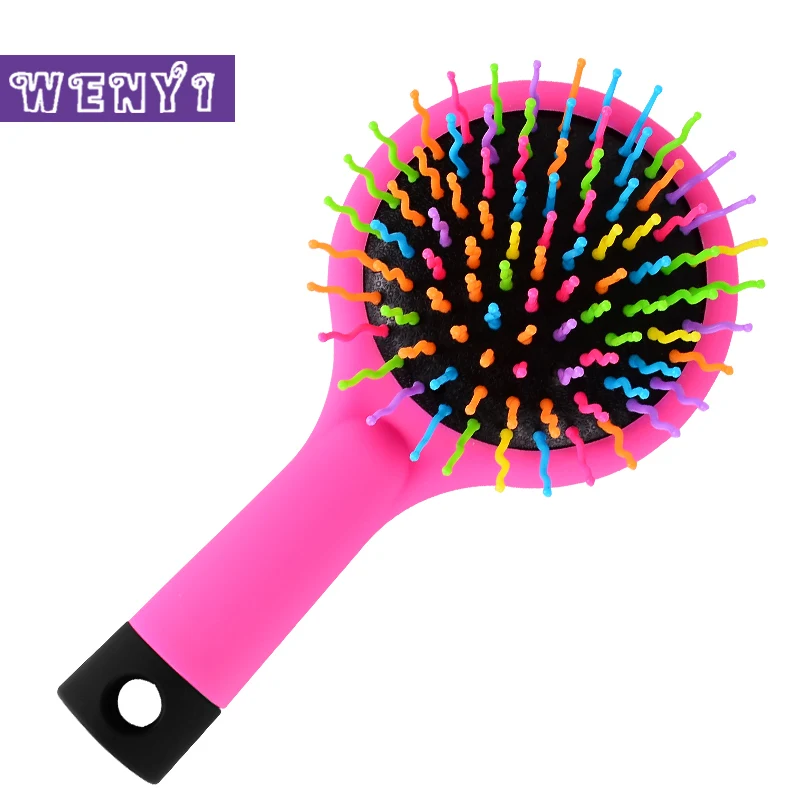 1 шт. Антистатическая расческа для волос с зеркалом|rainbow volume|comb brushstyling tools |