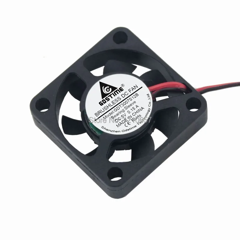 

1PCS Gdstime DC 5V 2Pin 30mm 3cm 30x7mm 3007 Brushless Cooler Cooling Fan