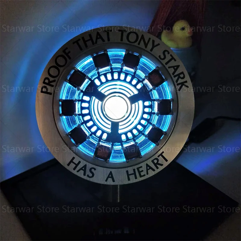 Светодиодный светильник Endgame DIY cool 1:1 масштаб Железный человек Arc реактор поколение светящихся Железный человек Сердце Модель фигурка игрушка