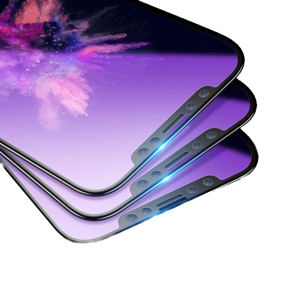 CCDZ для iPhone X 6 S плюс 7 8 анти синий свет мягкий край закаленное Стекло Экран