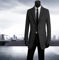 fashion casual suits woolen coat men slim trench coats long sleeves overcoat mens cashmere coat casaco masculino england 4524555