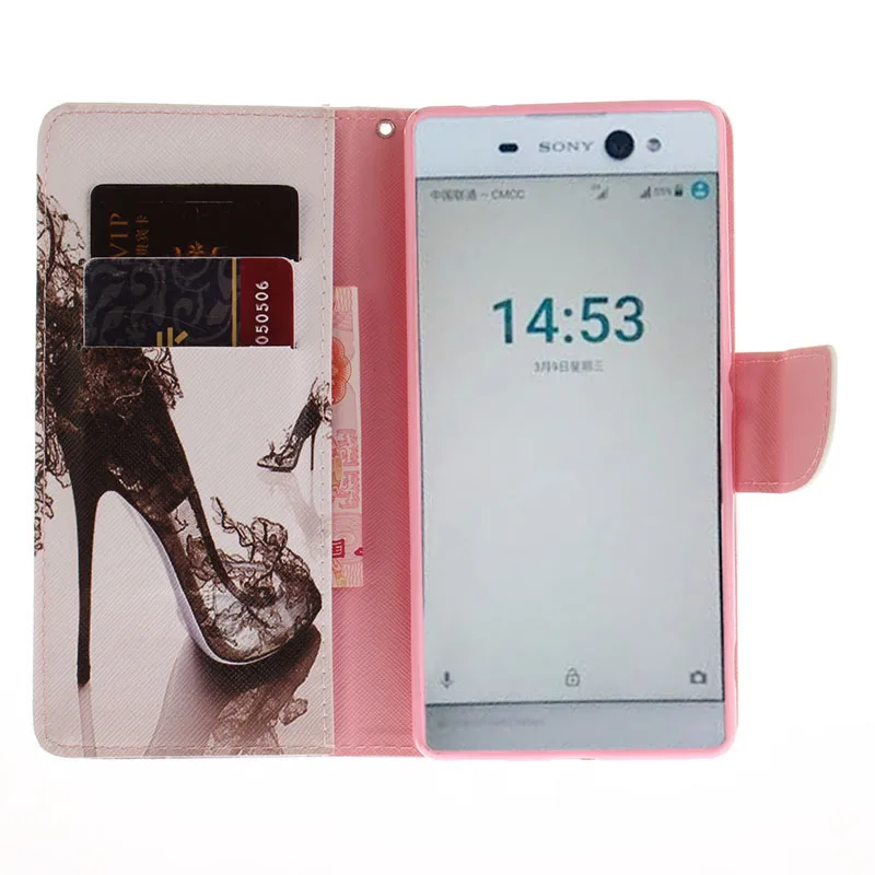 Роскошный кожаный флип-чехол с подставкой для Sony Xperia XZ XA Ultera C6 чехол мобильного