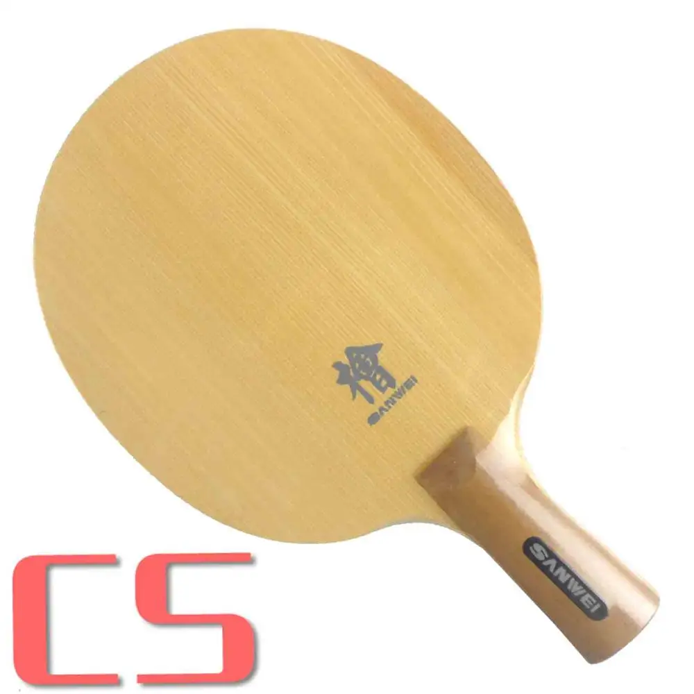 CS short handle Sanwei H10 HINOKI лезвие для настольного тенниса пинг-понга - Цвет: CS short handle