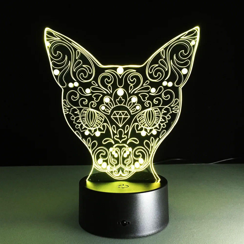 Led Usb 3d ночник лампа Lampe De Chevet Chambre светильники мини светодиодные лампы на