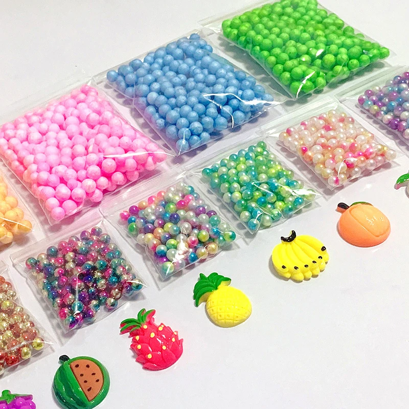 34 шт./компл. Модель глины DIY Slime пенопластовые шарики Подвески со стразами губка Морская звезда жемчуг ломтики аквариум бусины для рукоделия подарок
