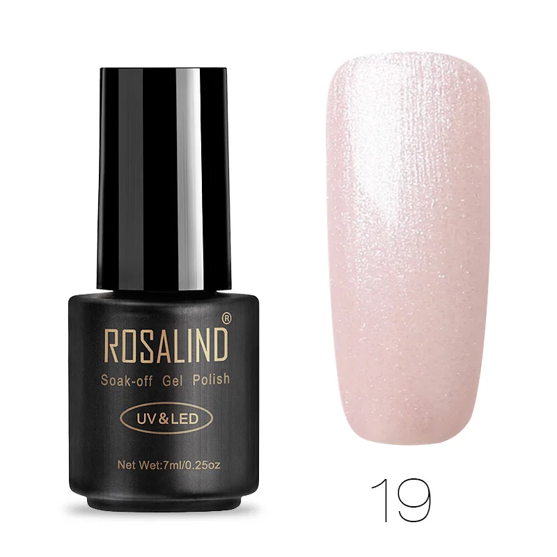 19 ROSALIND набор гель-лаков для ногтей 58 Vernis полуперманентный УФ 7 мл маникюр Дизайн ногтей для гель гибрид исчезает поли гель лак - Цвет: 19