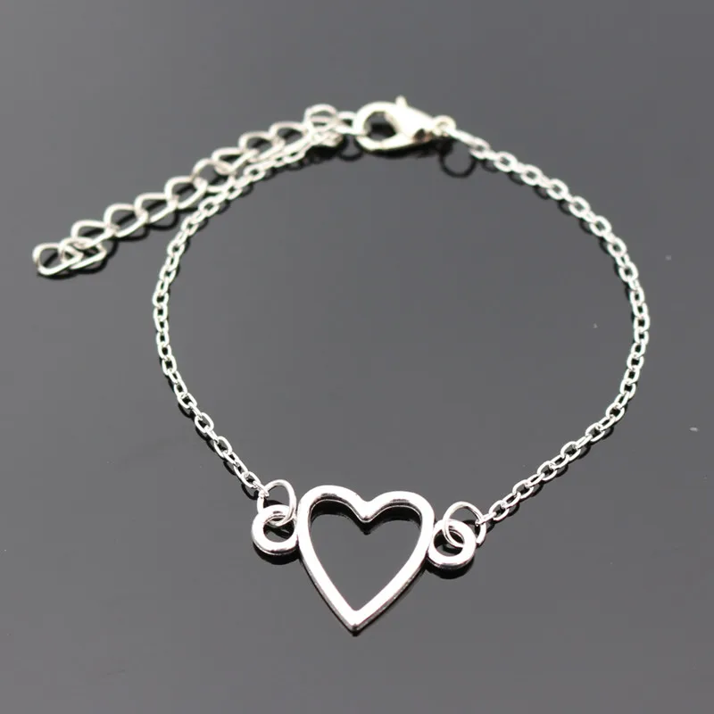 SL178 One Direction Charm Heart Bracelets Bangle Jewelry pulseras mujer Women Bracelet European &amp American Valentine's Gift |