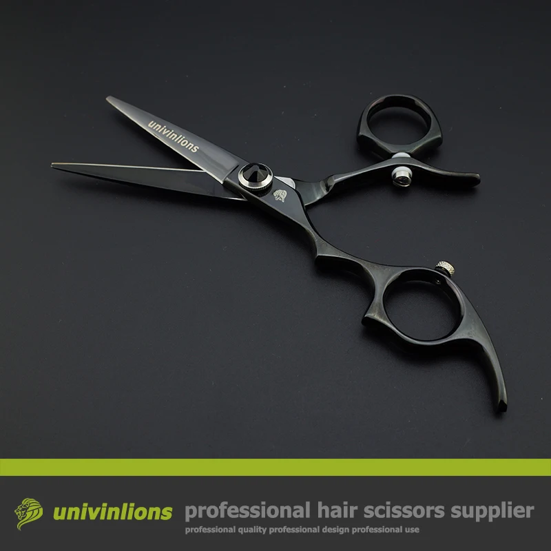 Ножницы Парикмахерские с левым шарниром и вращением на палец 5 дюйма|barber