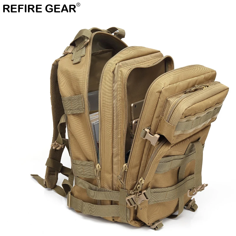 Рюкзак для походов Refire Gear камуфляжный Водонепроницаемый Многофункциональный