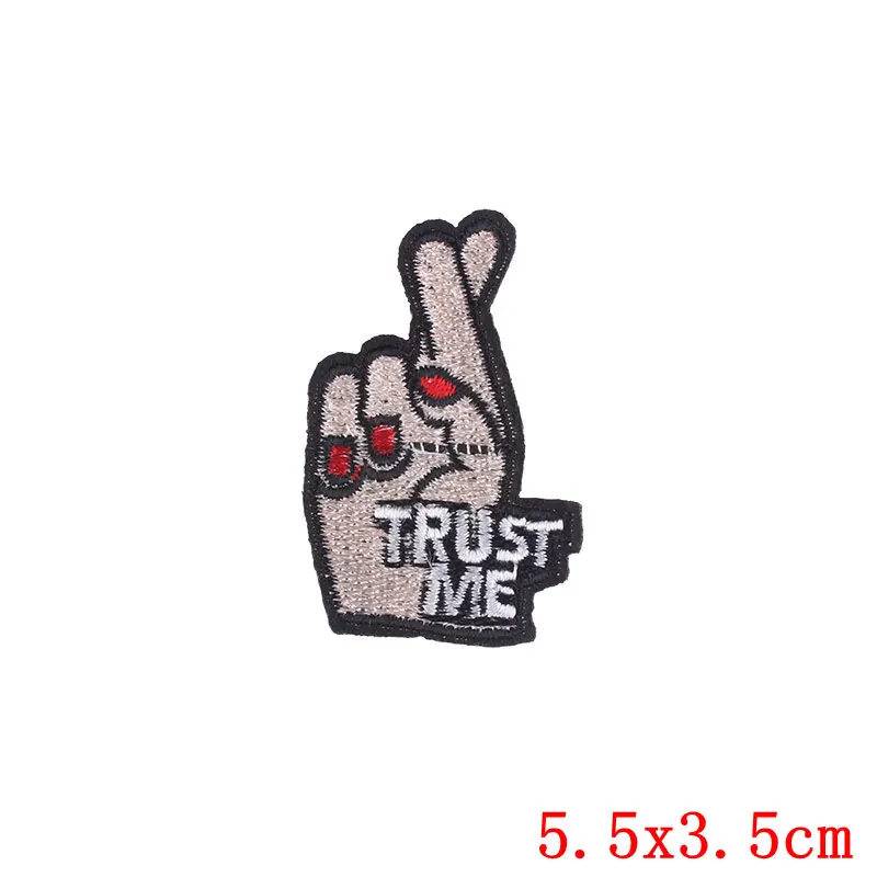 Нашивка большого сердца Байкерская помада для пальцев нашивки с молниями одежды