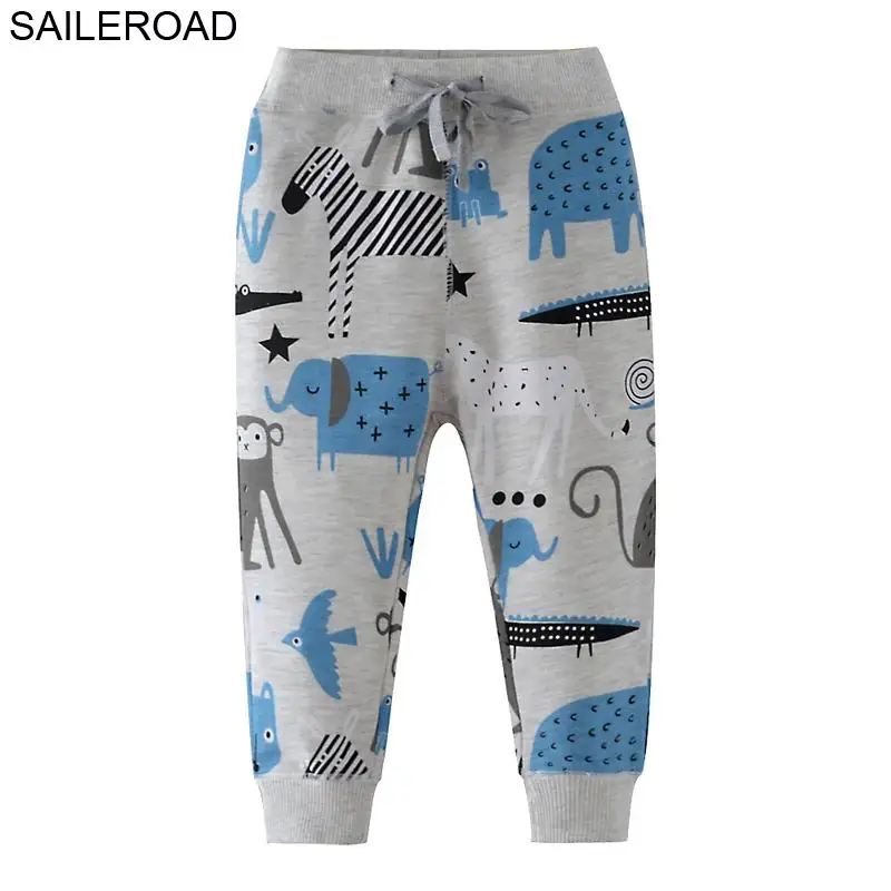 SAILEROAD 2 7Years Мальчики Спортивные Брюки для Хлопка Дети Повседневные Мультфильм