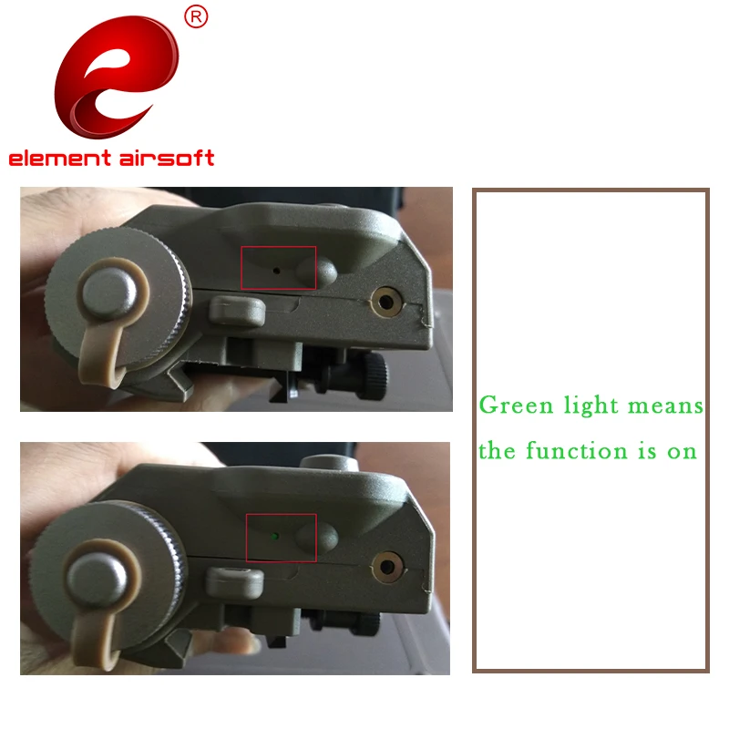 Element Airsoft PEQ 15 тактический флэш-Светильник ИК лазерный пистолет светильник красный лазер PEQ15 охотничий светильник оружие светильник PEQ-15 Softair EX276