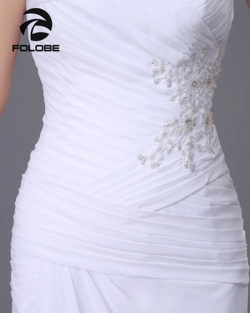 Vestido De Casamento индивидуальный заказ белый/слоновая кость шифон Аппликация
