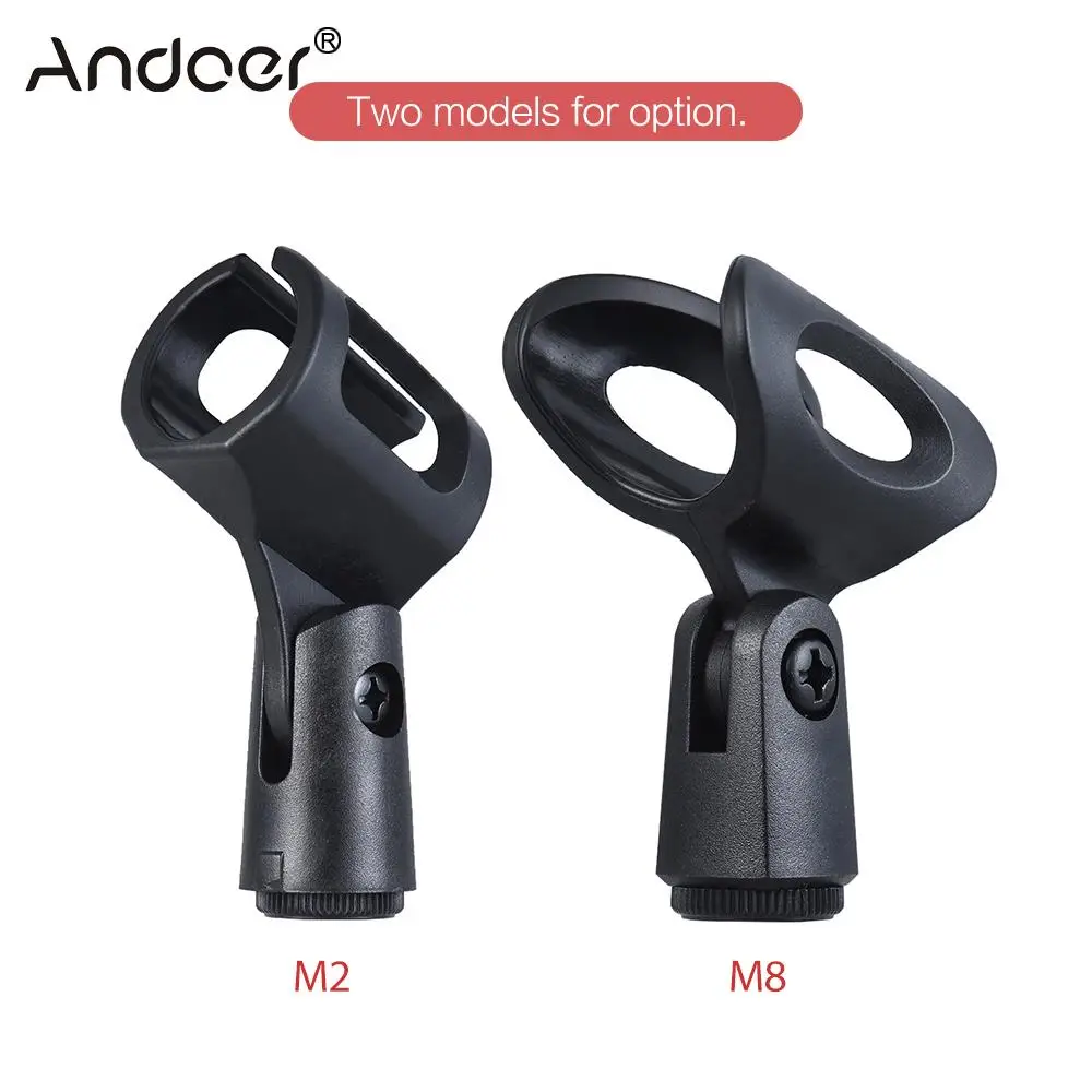Держатель для микрофона Andoer Φ/M 2 пластиковый зажим 28 мм 3/8 дюйма отверстие винта