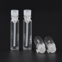 100 pcs 123 ml empty mini glass perfume small sample vials perfume bottle laboratory liquid fragrance test tube trial bottle