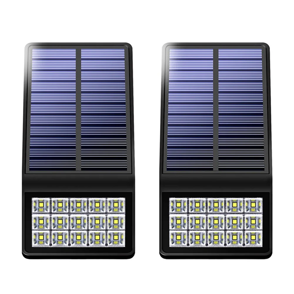 

2 шт., настенный светильник на солнечной батарее, с датчиком яркости