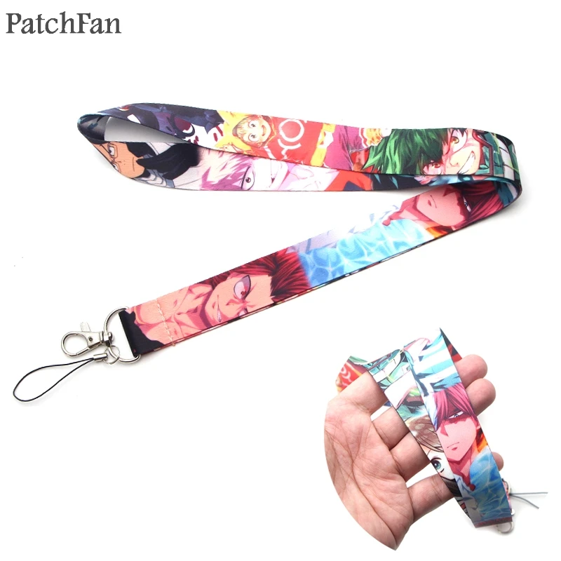 Patchfan аниме брелок талреп лямки лента шейный ремешок Ткань para идентификационный