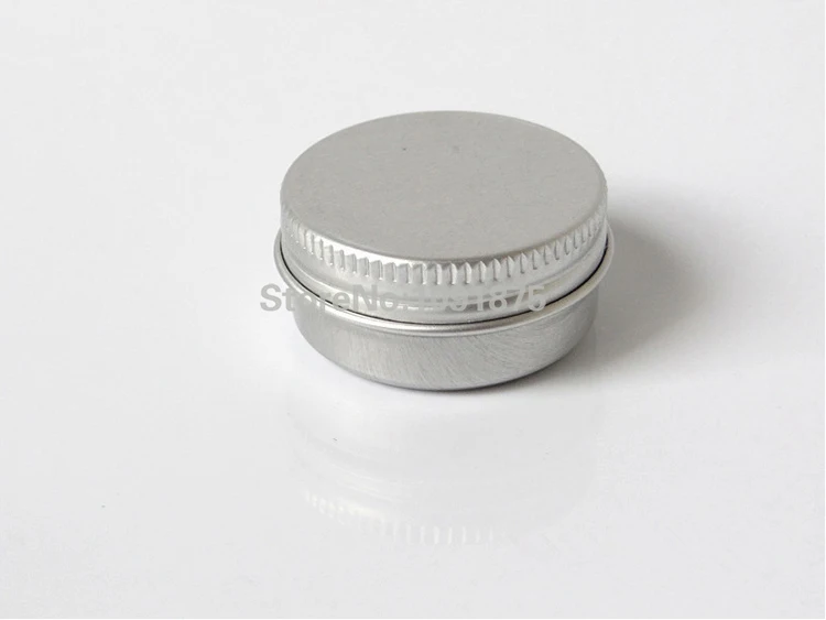 

Free shipping 10g aluminum tins for lip balm, 10ml aluminum cream jars, 0.33 oz aluminum tin container