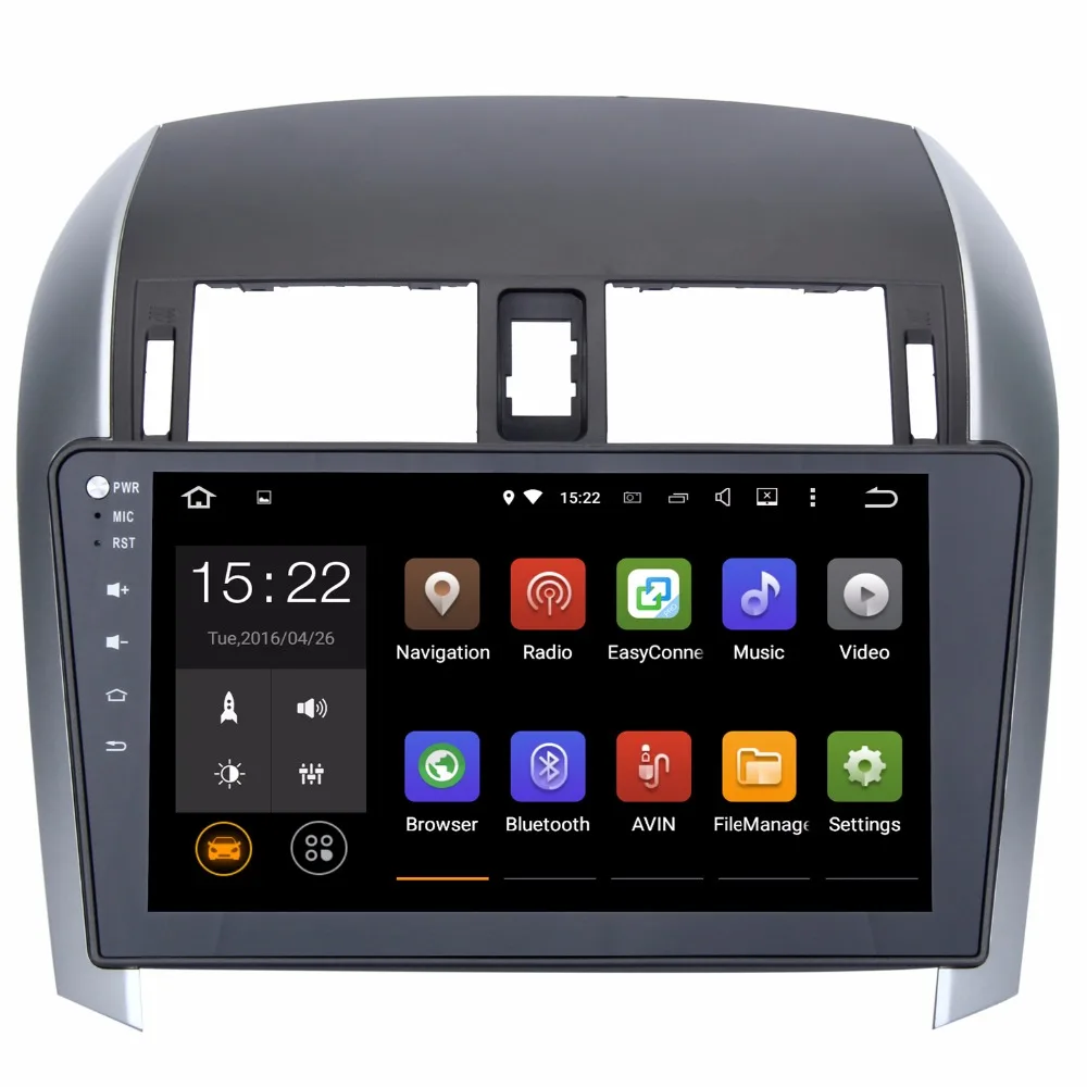 10.2 &quotQuad Core 2 DIN Android 5.1.1 Автомобильный GPS Радио Navi для Toyota Corolla 2007-2011 1.6 ГГц чашка 1 ГБ