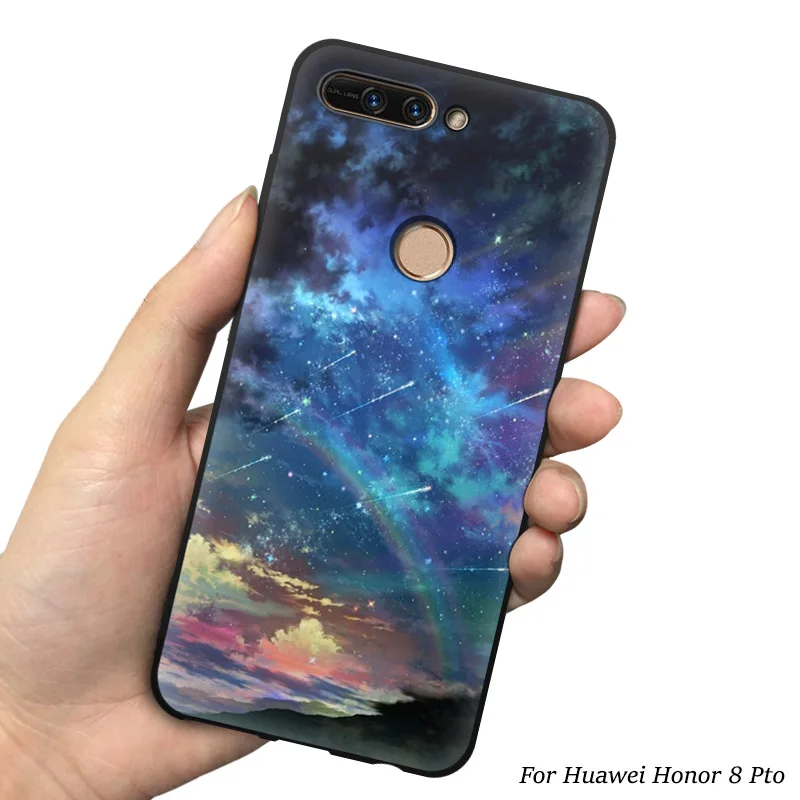 18 Чехол EiiMoo чехол для Huawei Honor 8 Pro для Honor V9 3D с мультяшным принтом 3D рельефная задняя Сумка для телефона чехол для Honor 8 Pro - Цвет: 18